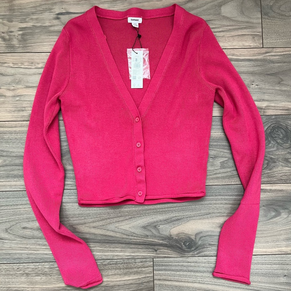 NWT Garage Cropped Cardigan
